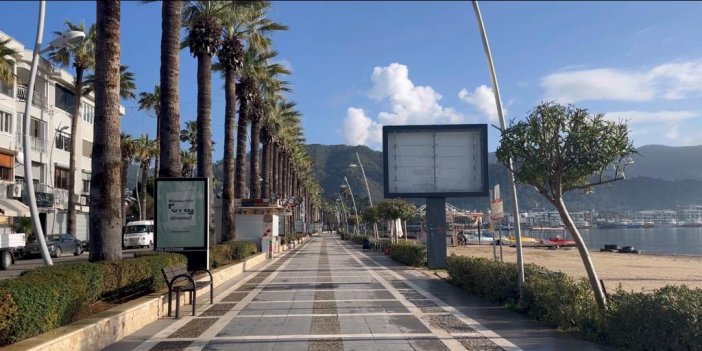 DOĞUDA KAR MARMARİS'TE BAHAR