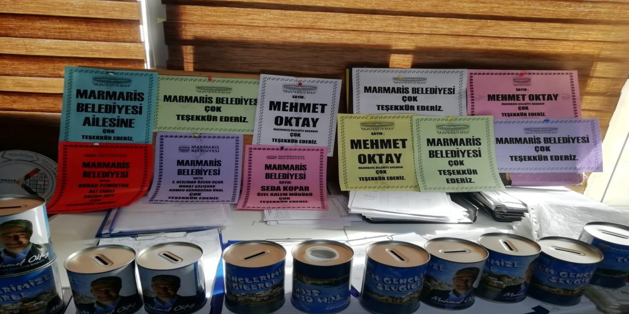 BAŞKAN OKTAY ŞANLIURFA'DAKİ ÖĞRENCİLERE KUMBARA GÖNDERDİ