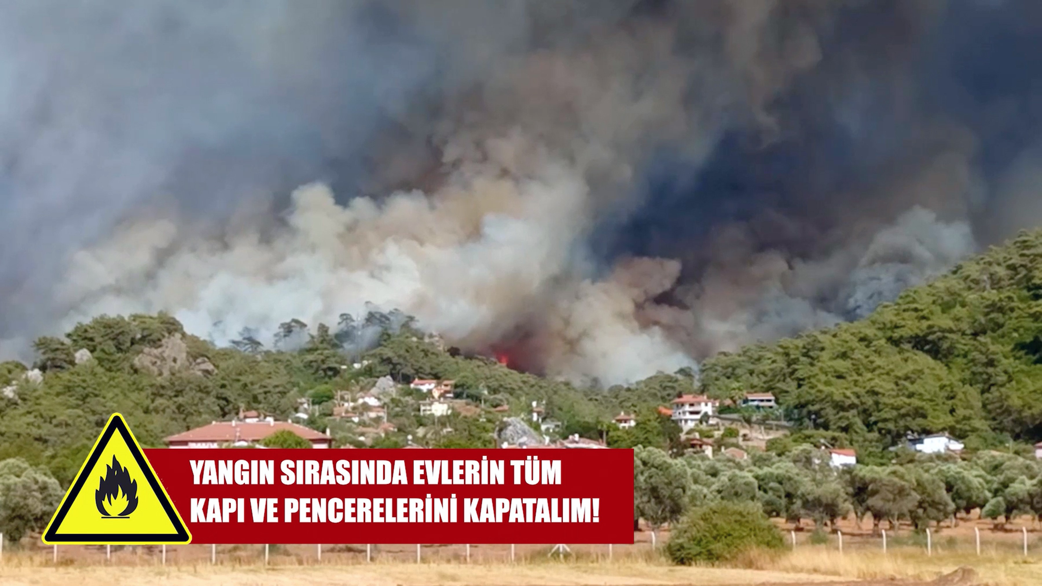 Muğla Orman Bölge Müdürlüğünden kırsal mahallelere yangına karşı uyarı