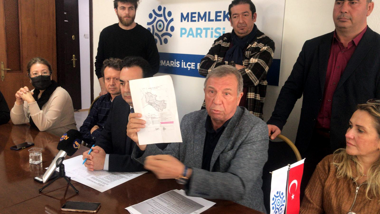SİNPAŞ İNŞAATINI MARMARİS MEMLEKET PARTİSİ TBMM TAŞIDI
