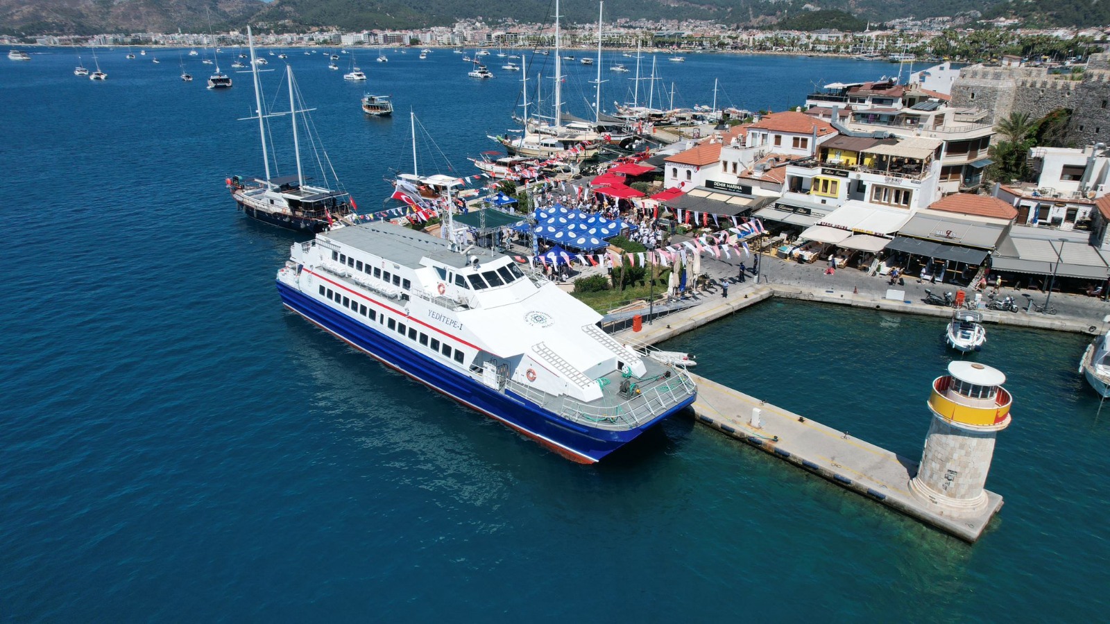 Marmaris, Fethiye arası deniz otobüsü seferi başladı