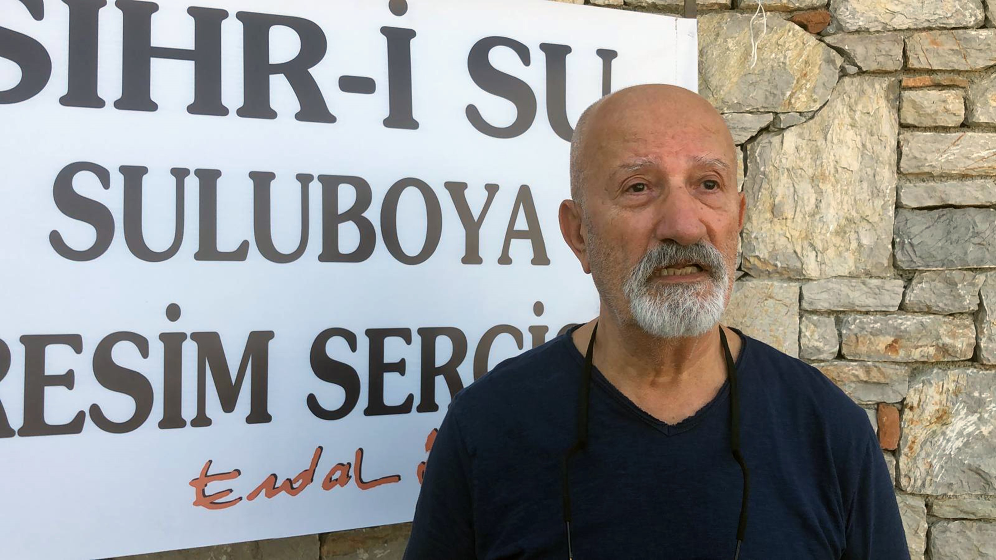 Kıbrıs Gazisi Datça'da suluboya resim sergisi açtı