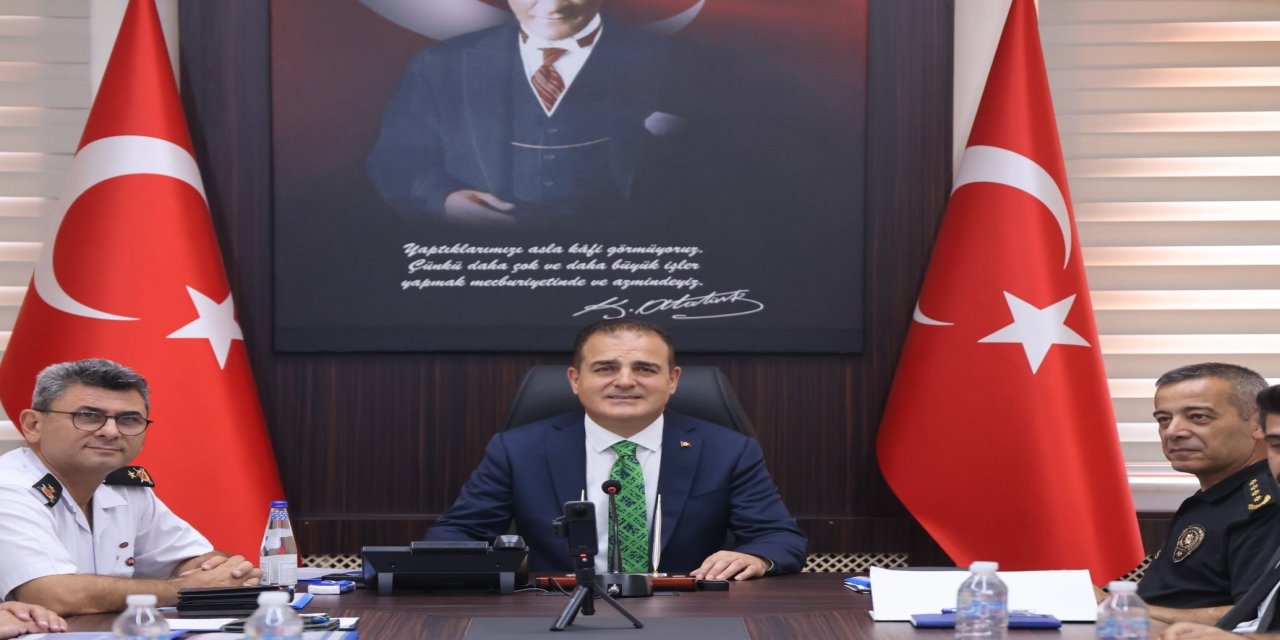 Muğla'nın huzuru güvenlik toplantısı yapıldı