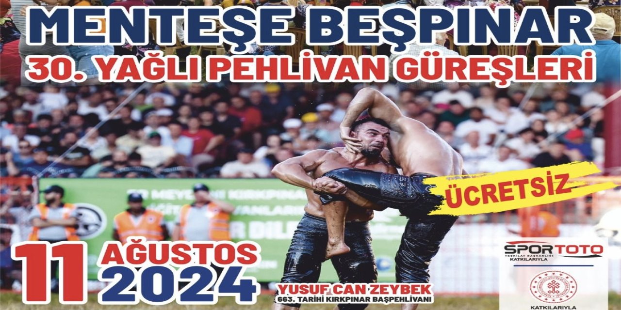 Menteşe Beşpınar yağlı pehlivan güreşleri 11 Ağustos‘ta