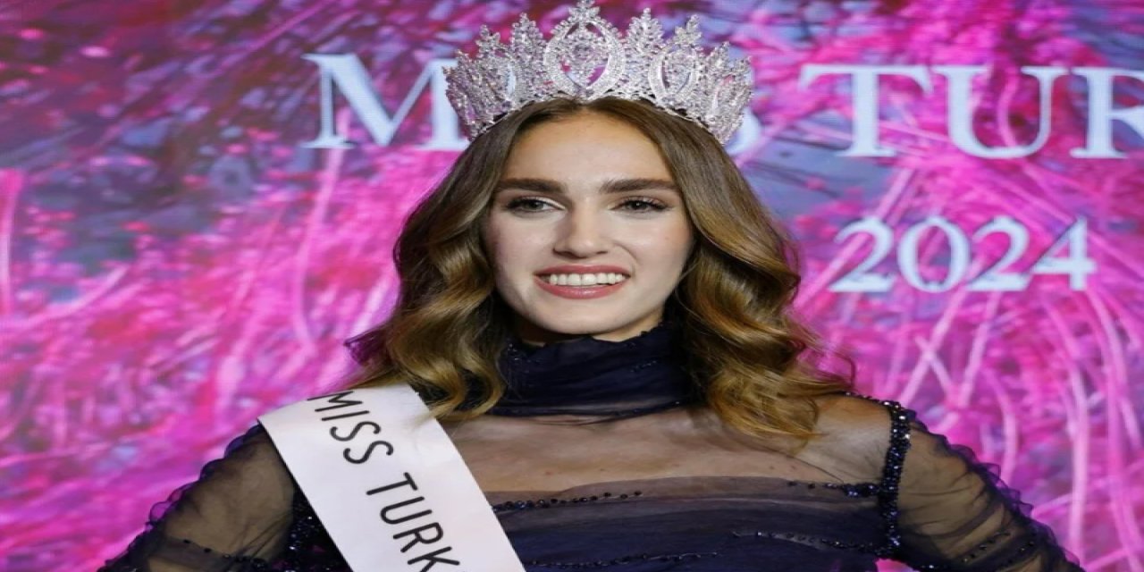 Miss Turkey 2024 birincisi tacını taktı
