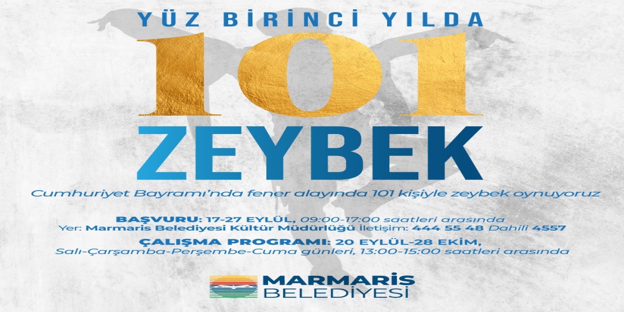 101.yılda 101 kişiyle zeybek gösterisi