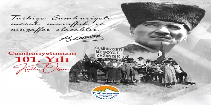 MARMARİS TİCARET ODASI BAŞKANI MUTLU AYHAN 29 EKİM BAYRAMI