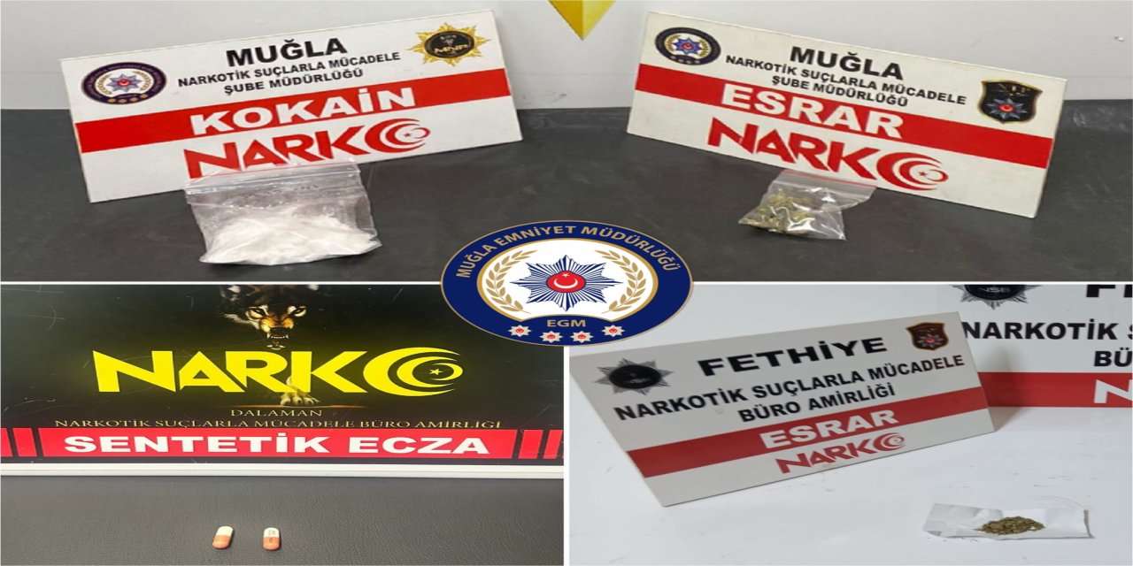 Muğla narkotikten zehir tacirlerine nefes yok