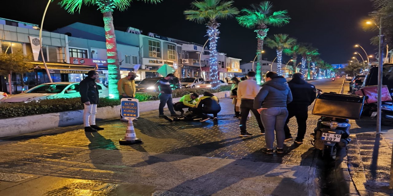 Marmaris Ulusal Egemenlik caddesinde yağmur yağınca her gün kazalar oluyor