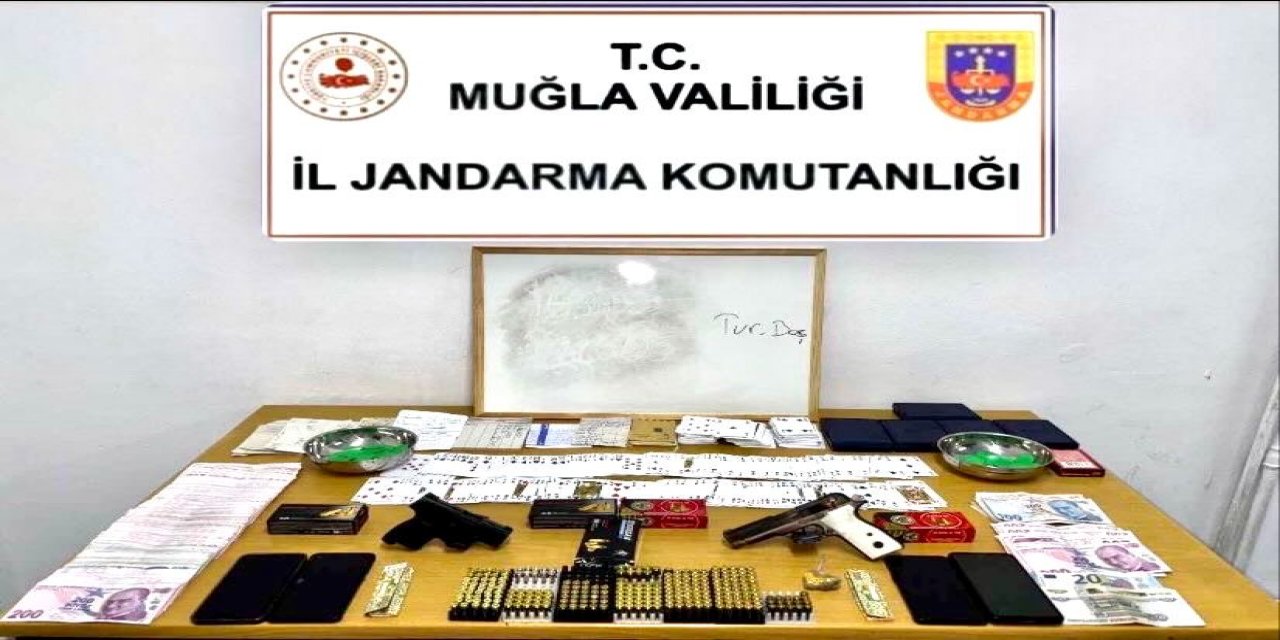 Muğla İl Jandarma’dan kumar operasyonu