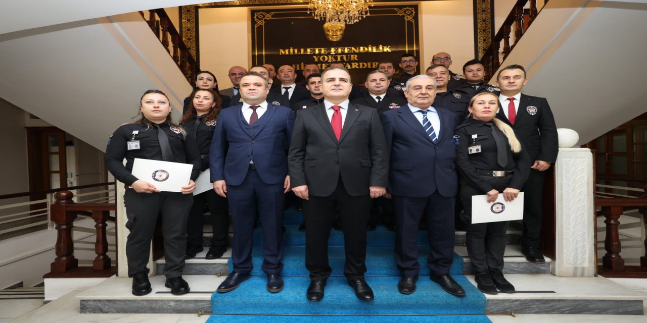 Muğla’da özel güvenlik görevlilerine teşekkür belgesi verildi