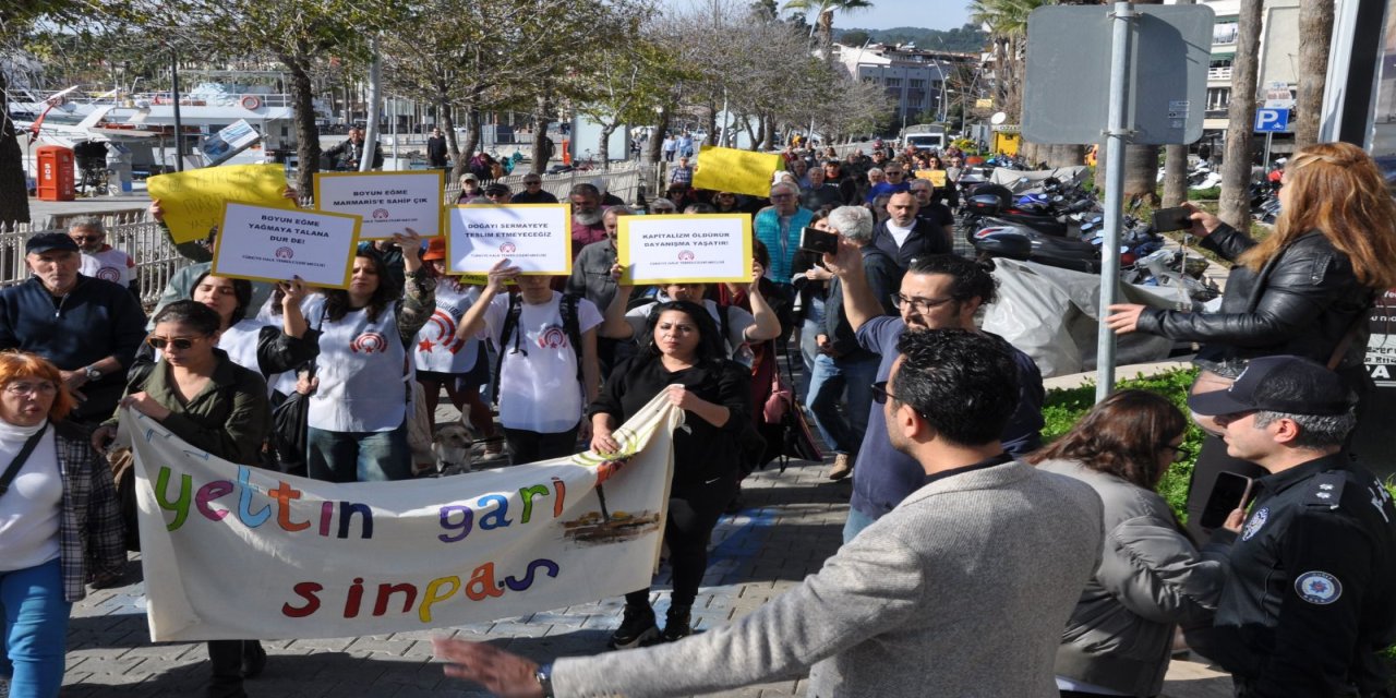 Marmaris’te Sinpaş protestosu