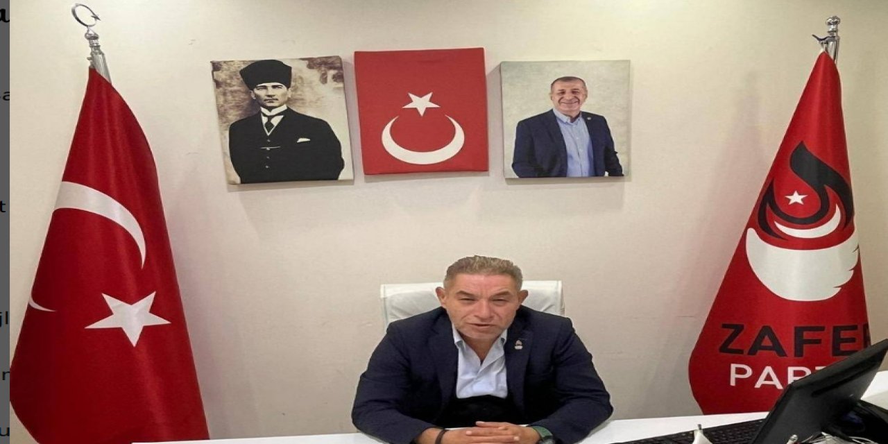 Zafer Partisi Marmaris İlçe başkanı Deniz Çelik'ten Ümit Özdağ açıklaması