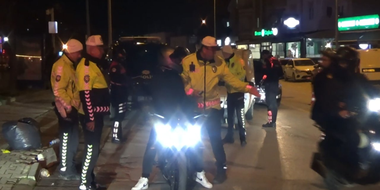 Trafik ekiplerinden Motosiklet denetimi