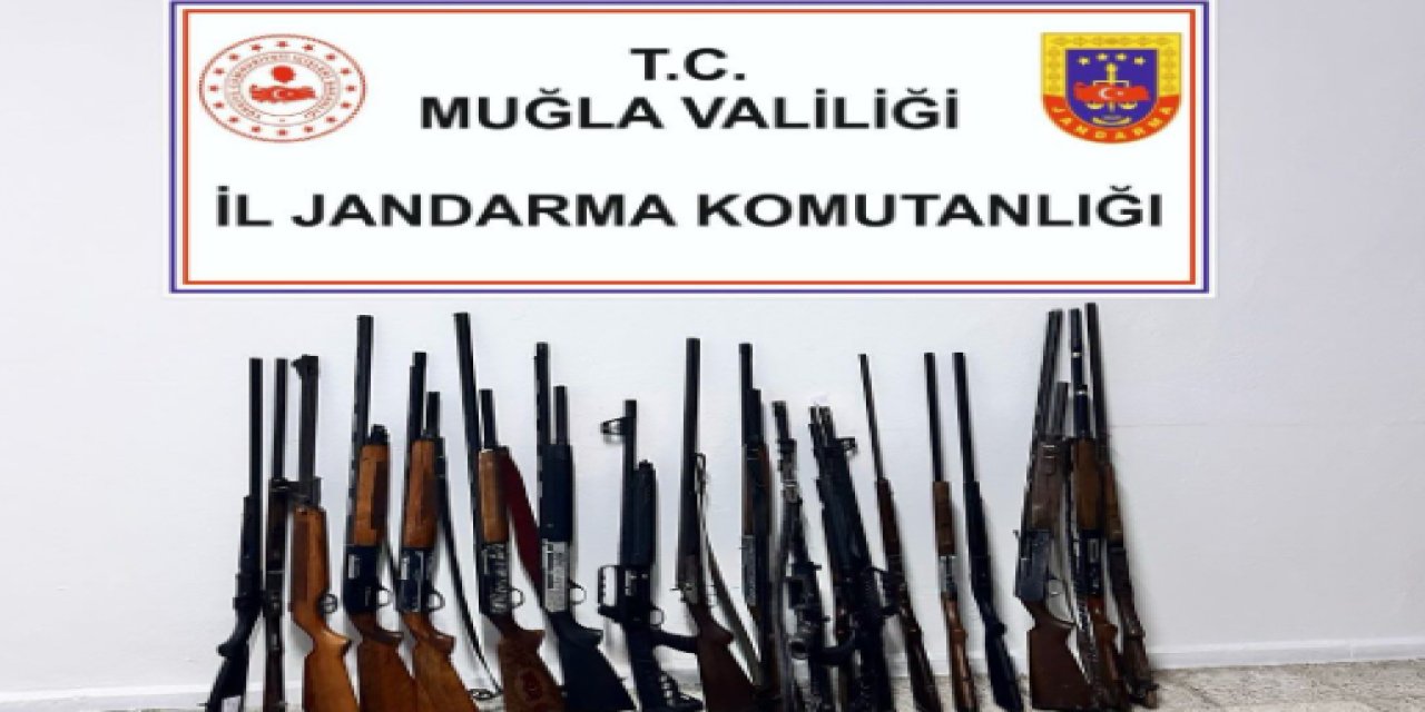 Muğla'da kaçak silah operasyonu