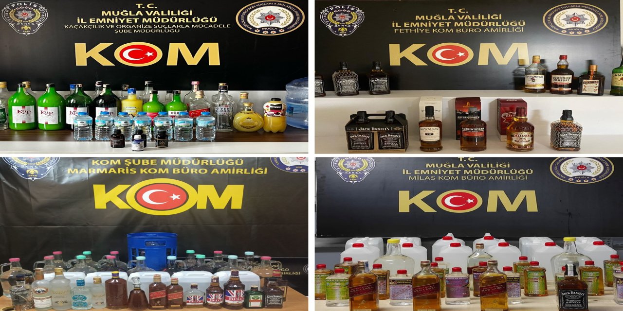 Muğla’da kaçak alkol operasyonu