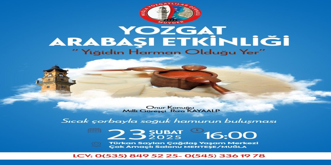 Muğla’da Yozgat Arabaşı Etkinliği Düzenleniyor