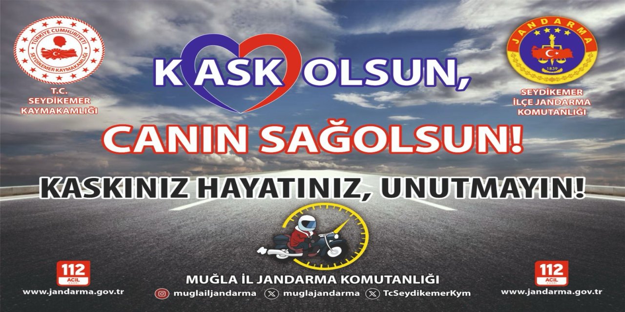 Muğla'da "kask olsun canın sağolsun" projesi başladı