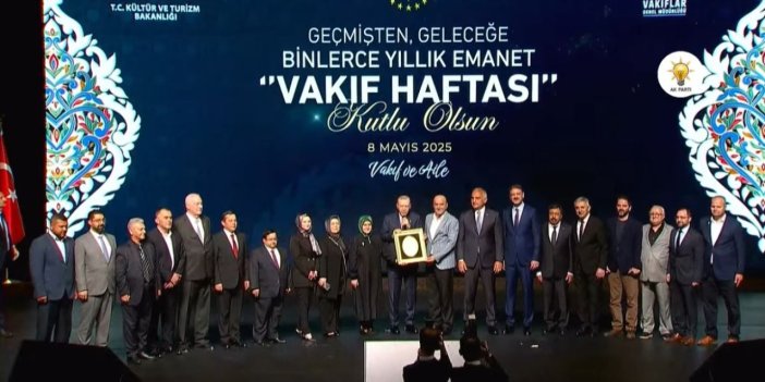 Yılın Vakfını Cumhurbaşkanı Erdoğan açıkladı