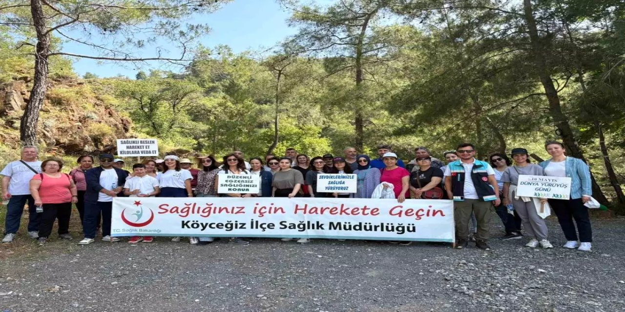 Köyceğiz’de sağlık için yürüyüş yapıldı