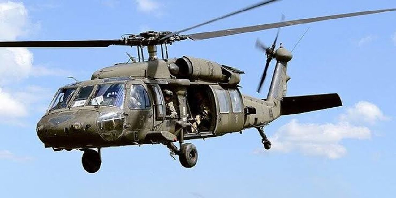Askeri helikopter denize acil iniş yaptı