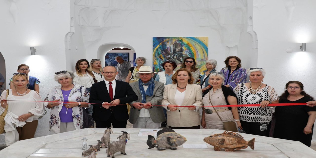Sanat Kardeşliği Sergisi Menteşe'de sanatseverlerle buluştu.