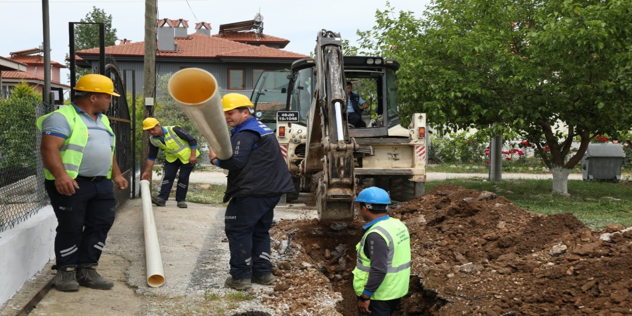 MUSKİ Ula'da içme suyu hatlarını yeniliyor