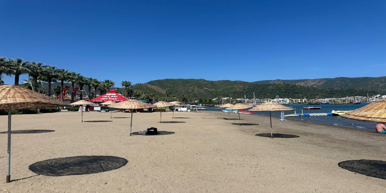 Marmaris plajlarında yaz mesaisi başladı
