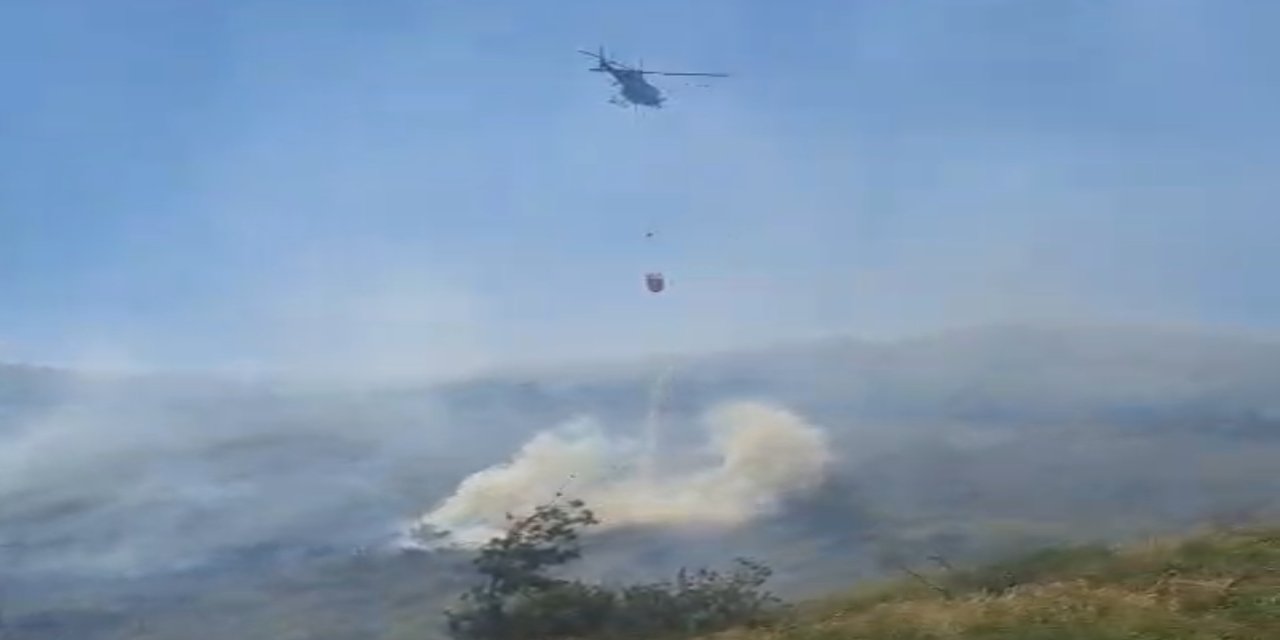 Hisarönü’nde orman yangınına müdahale devam ediyor
