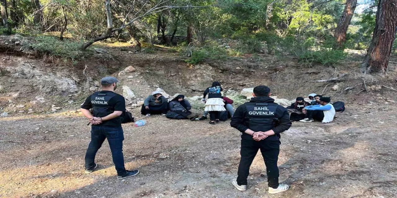 Fethiye'de 10 Düzensiz Göçmen Yakalandı