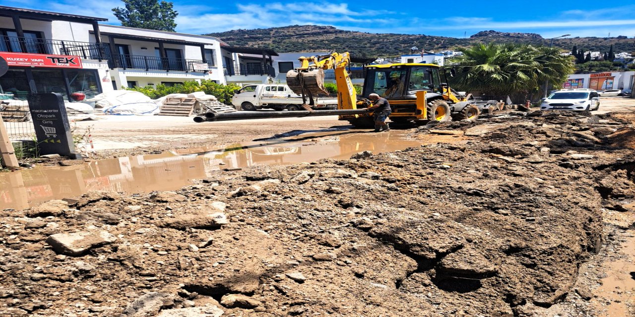 MUSKİ'den Bodrum'da içme suyu hattı yenilemesi