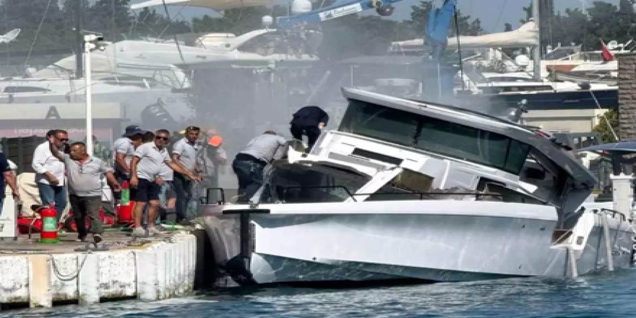 Bodrum'da tekne patladı 3 yaralı