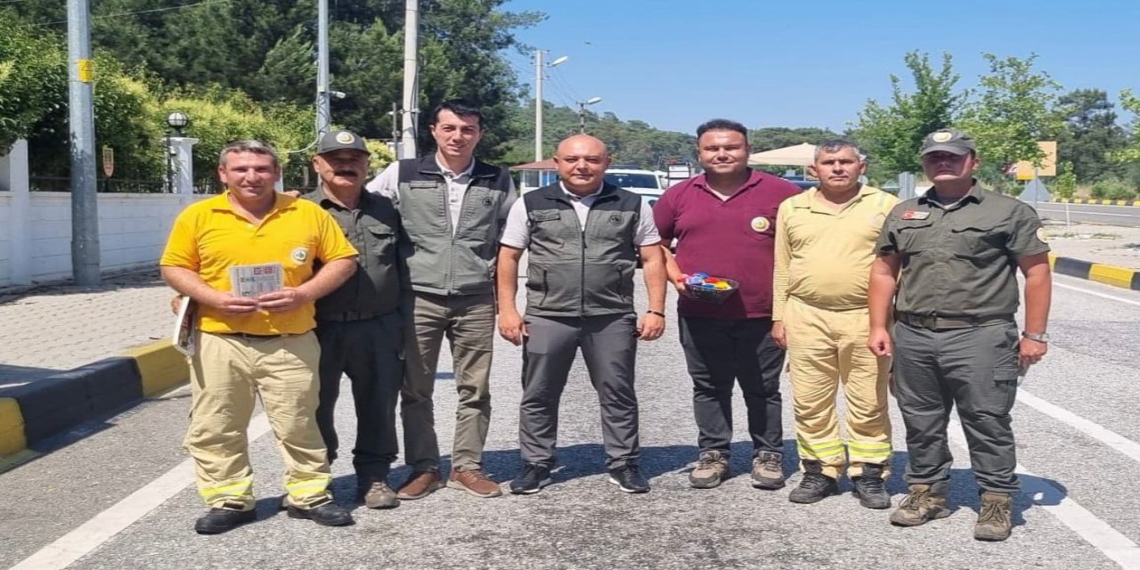 Marmaris’e gelen tatilcilere broşürlü yangın uyarısı