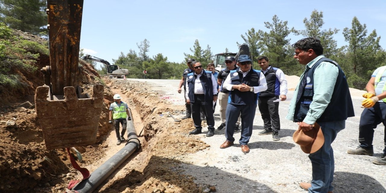 Menteşe'de içme suyu hattı yenileniyor