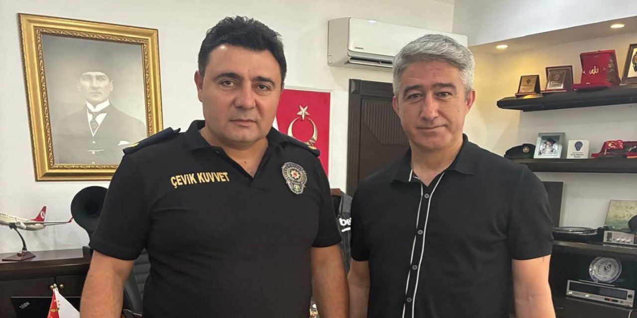 Mehmet Oktay’dan Marmaris İlçe Emniyet Müdürü Samed Seyhan’a nezaket ziyareti