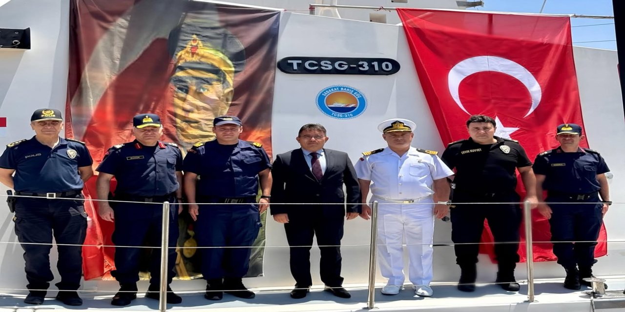 Marmaris Kaymakamı Nurullah Kaya TCSG 310 sahil güvenlik botunu ziyaret etti