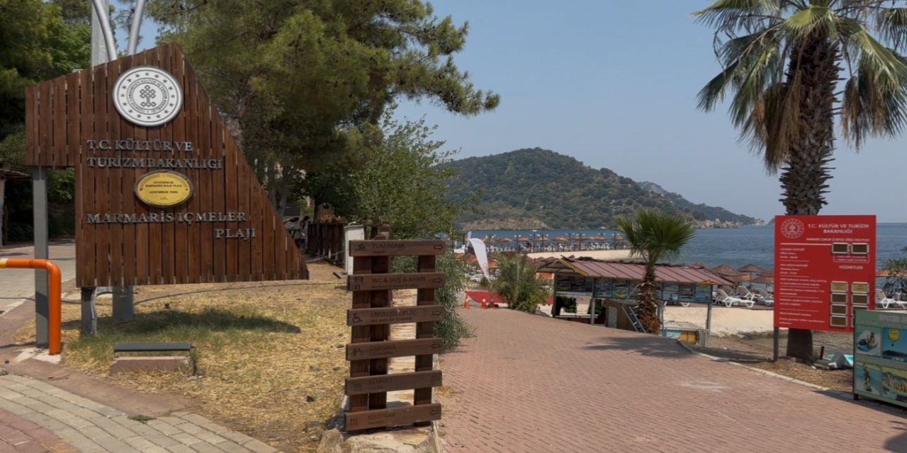 İçmeler günübirlik halk plajı yerli ve yabancı turistin gözdesi oldu