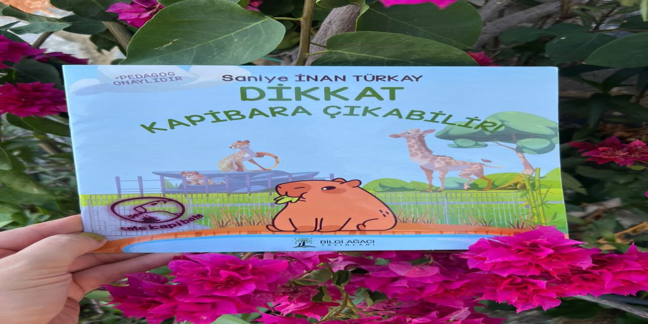Tek yerli kapibara temalı çocuk kitabı raflarda