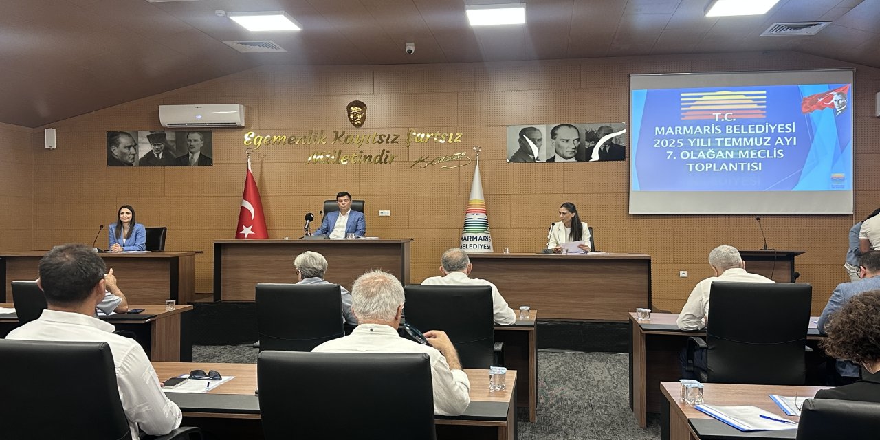 Marmaris Belediye Meclisi Temmuz ayı toplantısı gerçekleştirildi