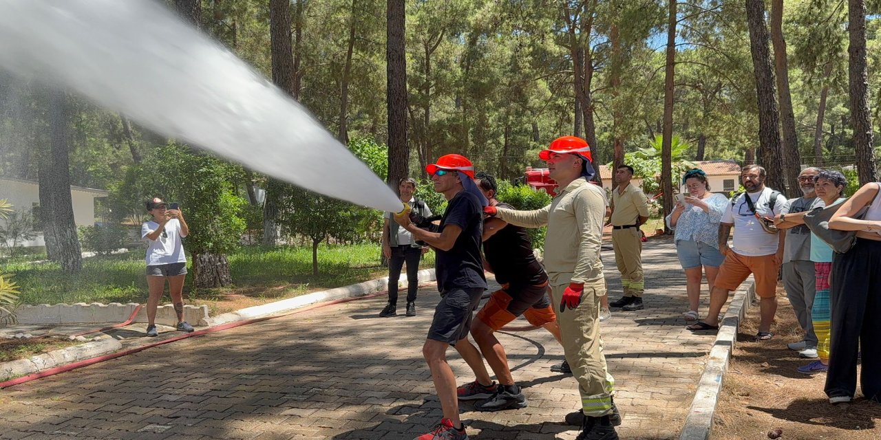 Marmaris’te Orman yangın gönüllülerine eğitim devam ediyor