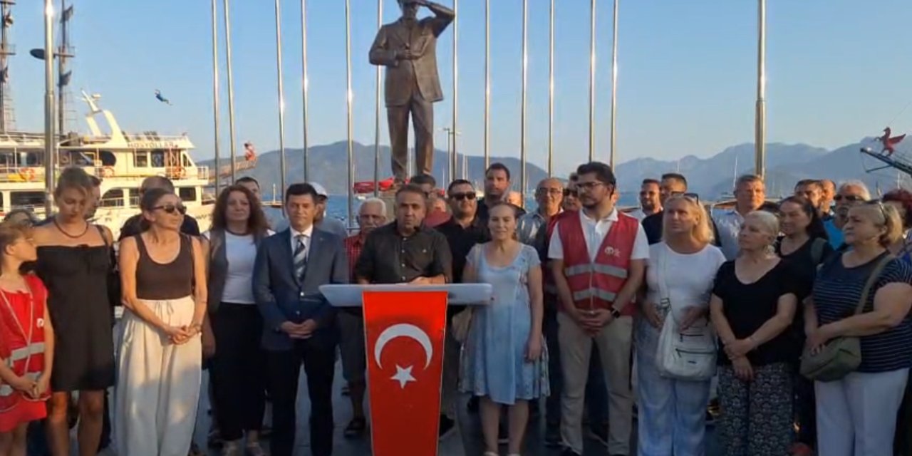 CHP Marmaris İlçe başkanlığı’ndan basın açıklaması “Türkiye Başkanlarını Geri İstiyor”