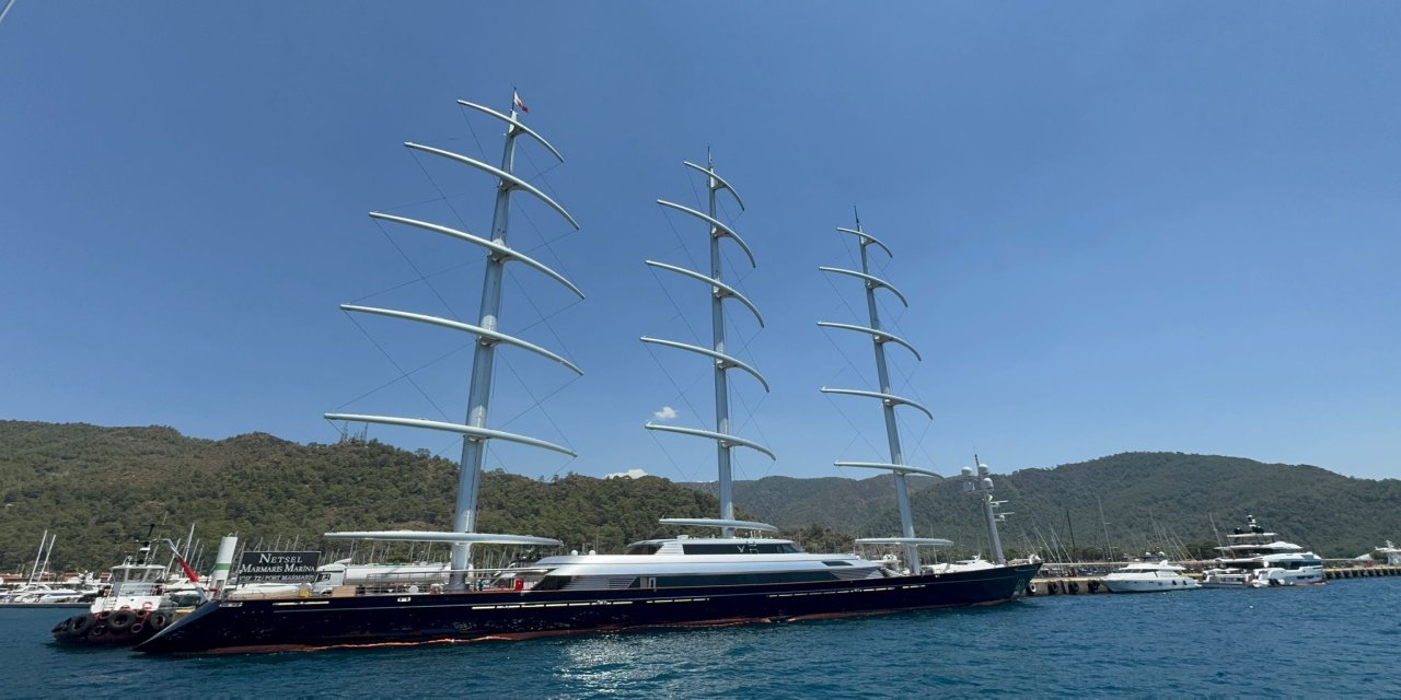 Dünyanın en pahalı yatlarından olan Maltese Falcon Marmaris’te