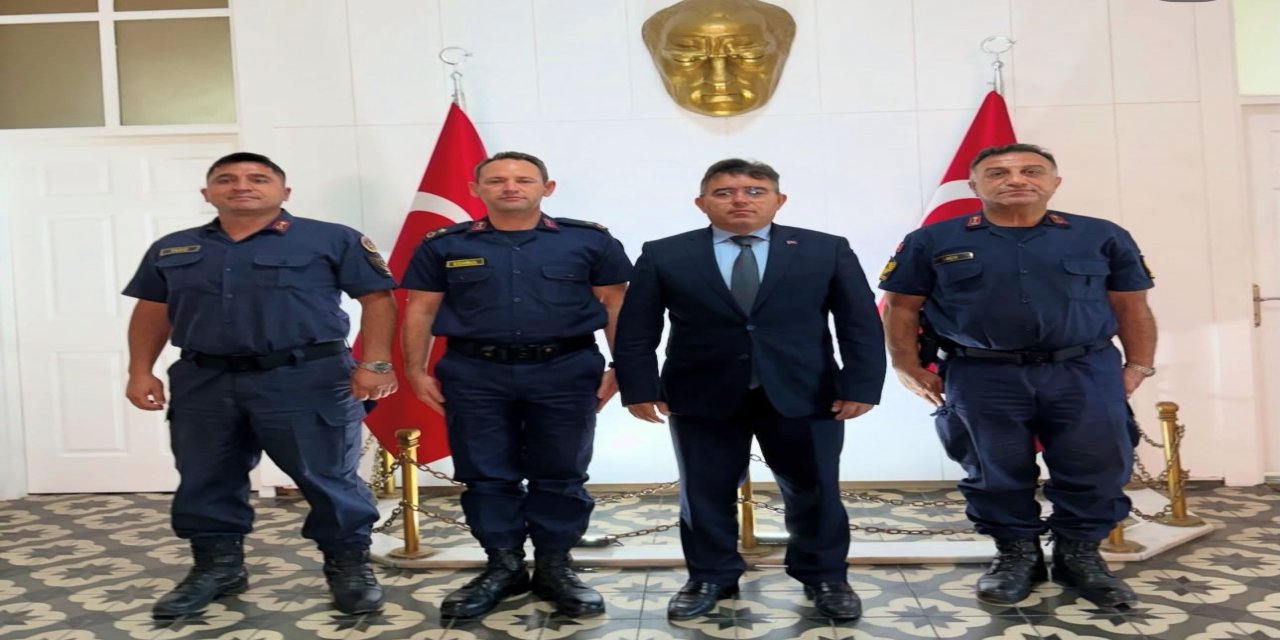 Jandarma komutanlarından kaymakam Kaya’ya ziyaret