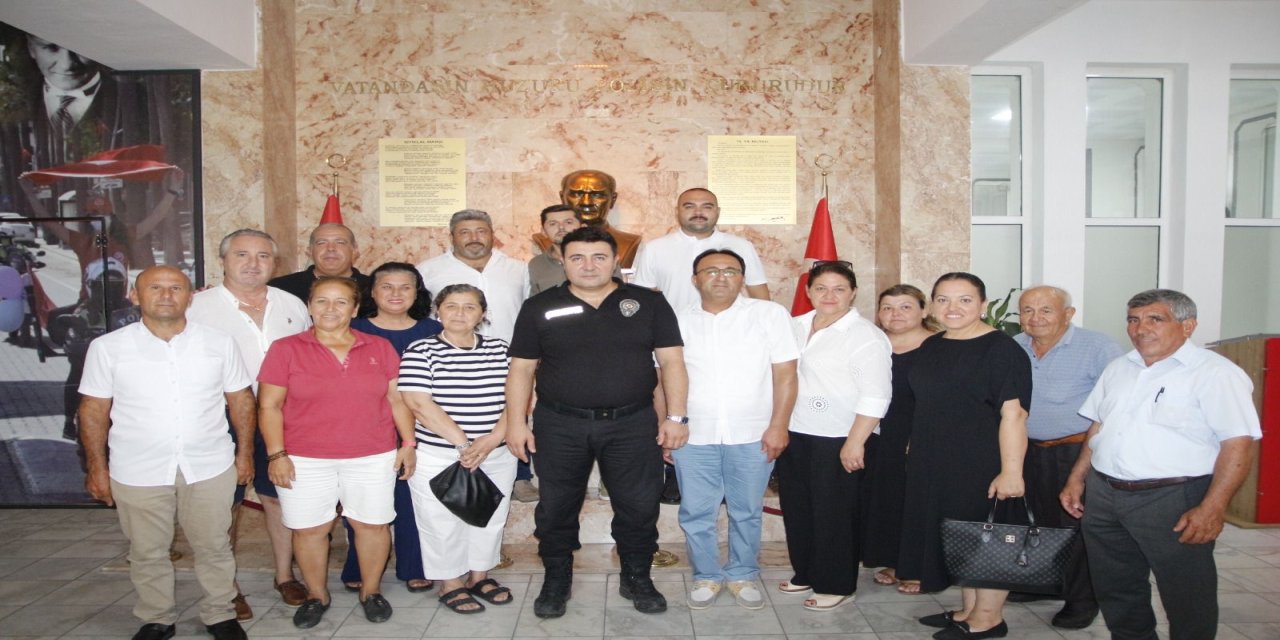 Marmaris Muhtarlar Derneği’nden Emniyet Müdürüne Ziyaret