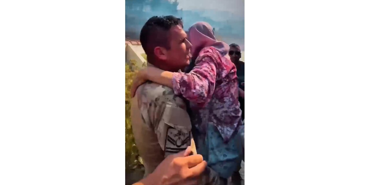 Çanakkale yangınlarında Jandarmadan insanlık örneği