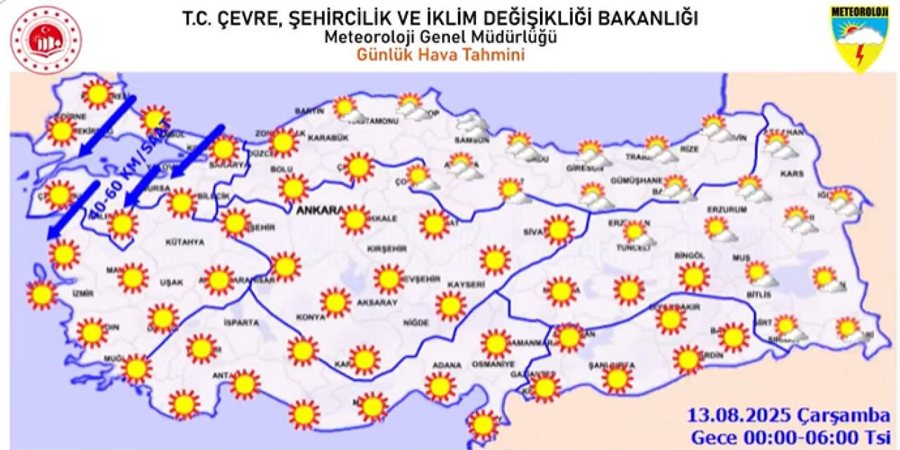 Dikkat! Meteorolojiden kuvvetli rüzgar uyarısı