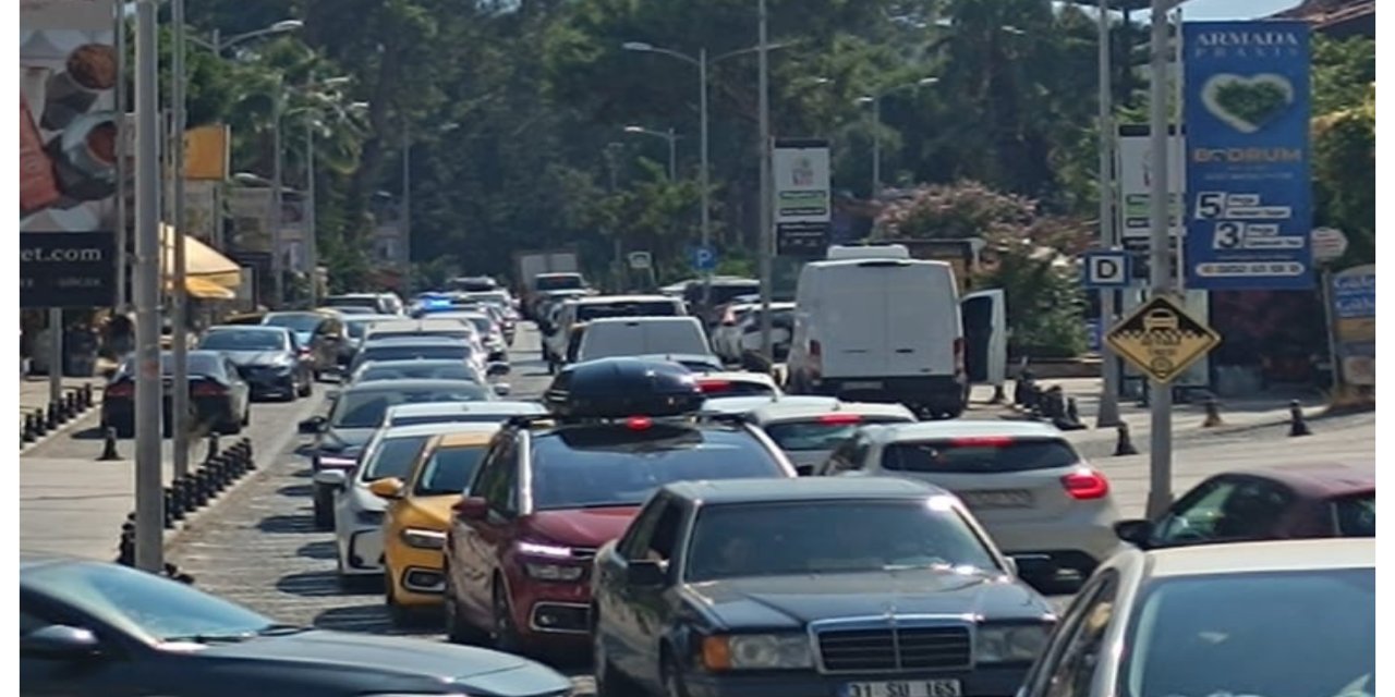 Akyaka’da Trafik Kitlendi