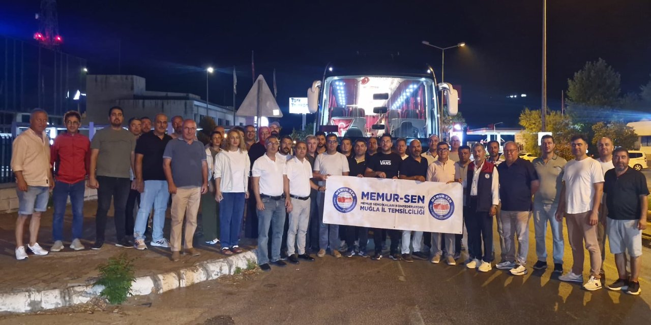 Memur-Sen Muğla Ankara yolunda