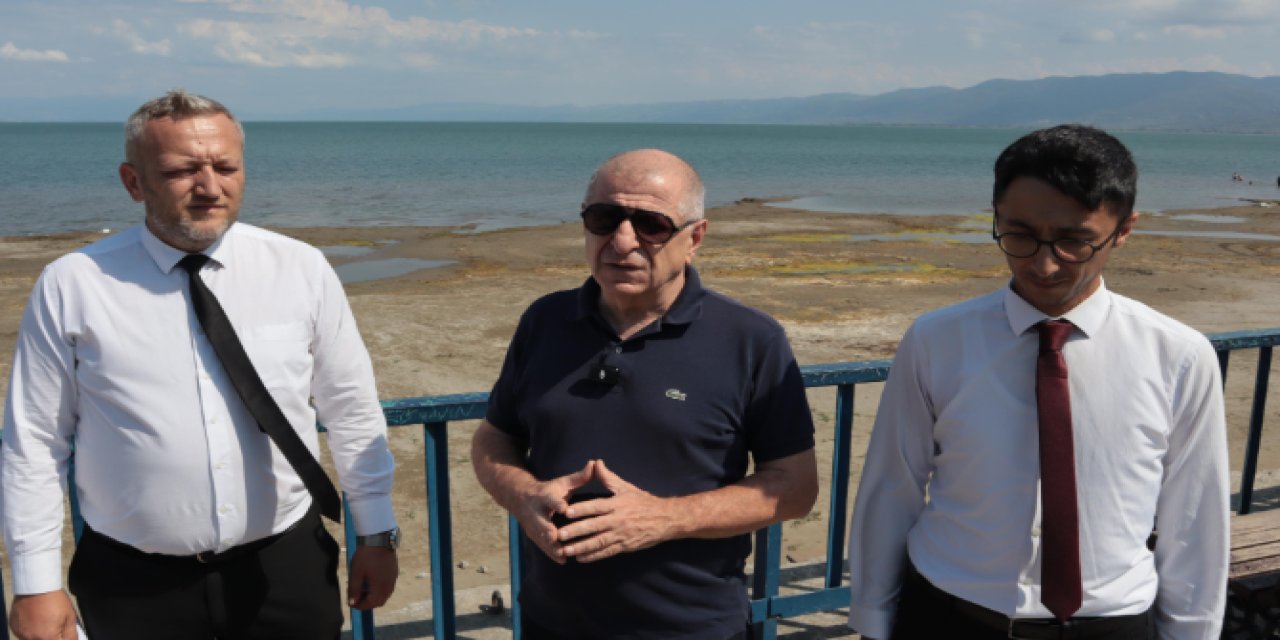 Ümit Özdağ İznik Gölü’nü yerinde inceledi
