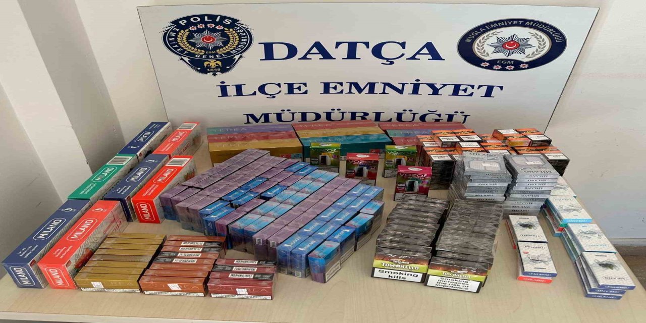 Datça’da kaçak tütün ele geçirildi
